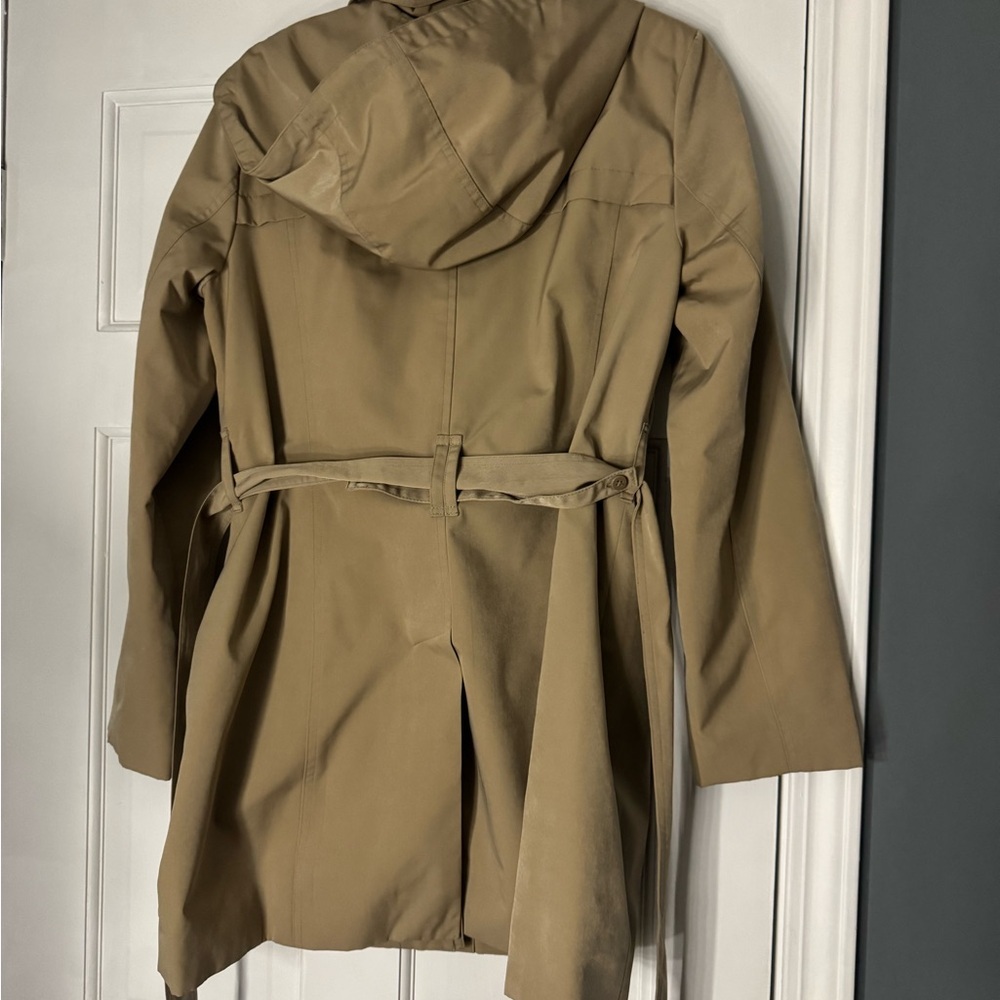 croft & barrow Tan Hooded Trench Coat - Picture 2 of 3